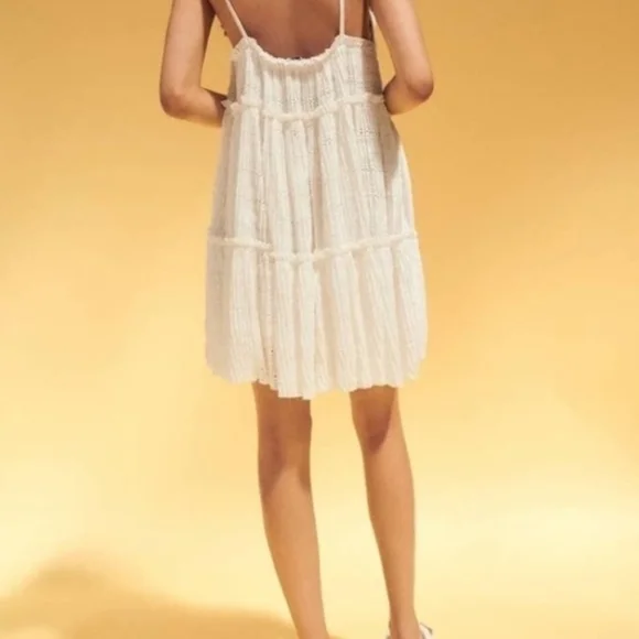 ZARA, Oyster White Sleeveless Dress - Picture 3 of 11